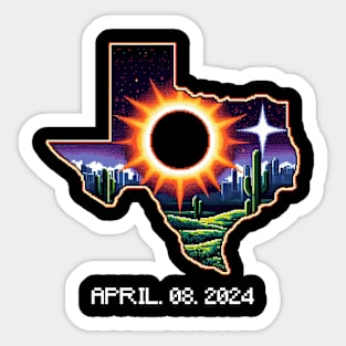 Eclipse Texas 2024 Sticker